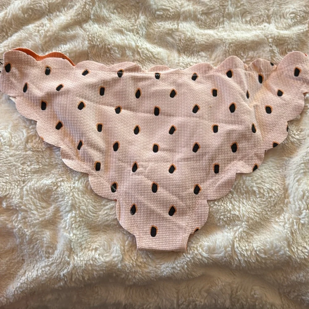 Marysia Swim Orange Scalloped Bikini Bottom - Picture 2 of 3